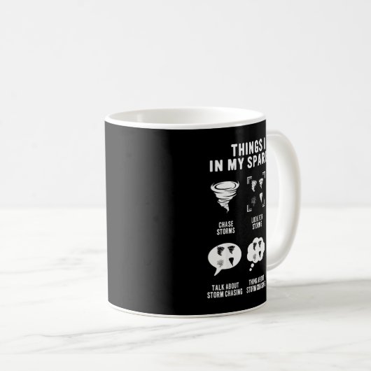 Hurricane Chasing Chaser Tornado Hunter Meteorolog Kaffeetasse (VorderseiteRechts)