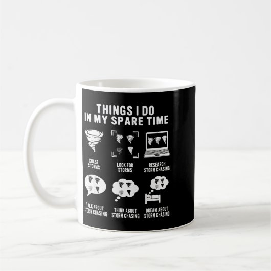 Hurricane Chasing Chaser Tornado Hunter Meteorolog Kaffeetasse (Links)