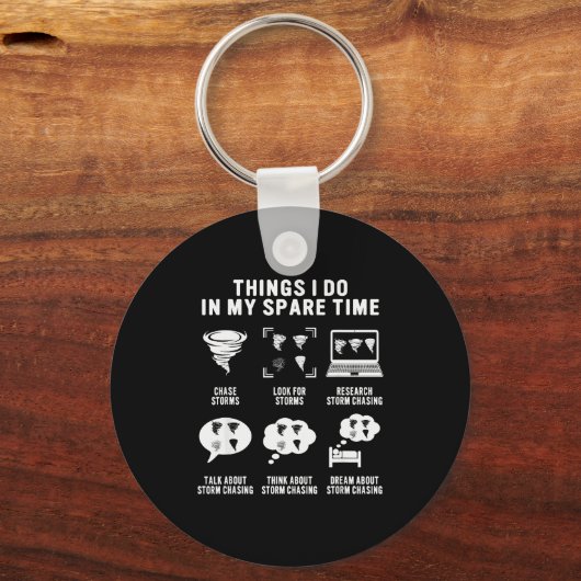 Hurricane Chasing Chaser Tornado Hunter Meteorolog Schlüsselanhänger (Vorderseite)