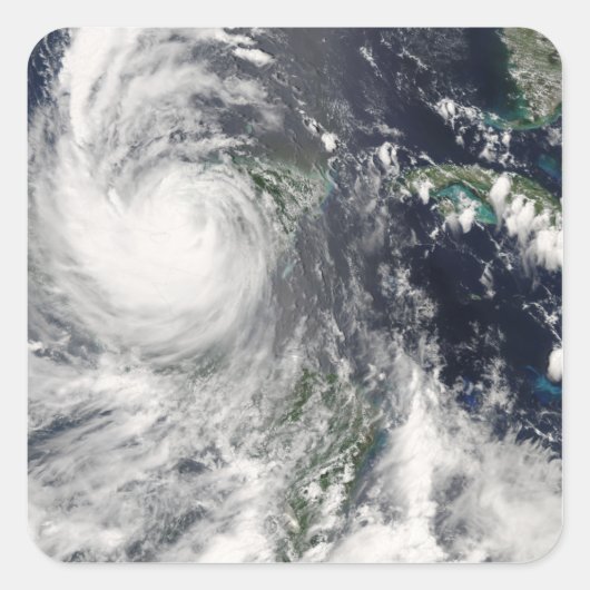 Hurricane Dean Quadratischer Aufkleber (Vorderseite)