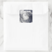 Hurricane Ele Quadratischer Aufkleber (Tasche)
