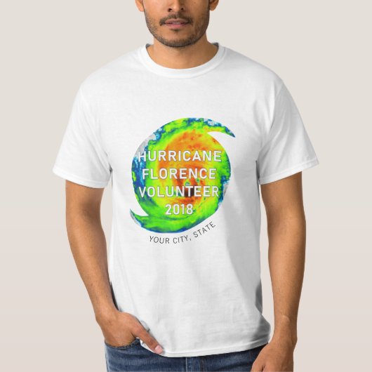HURRICANE FLORENCE VOLUNTEER | Standord T-Shirt (Vorderseite)