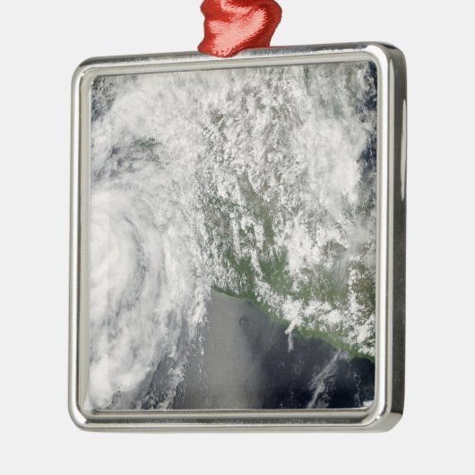 Hurricane Henriette Silbernes Ornament (Links)