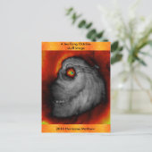Hurricane Matthew Skull-Bildpostkarte Postkarte (Stehend Vorderseite)
