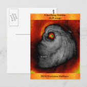 Hurricane Matthew Skull-Bildpostkarte Postkarte (Vorne/Hinten)