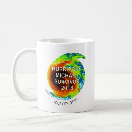 HURRICANE MICHAEL SURVIVOR 2018 | Stadt, Staat Kaffeetasse (Links)