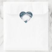 Hurricane off the coast of Florida Herz-Aufkleber (Tasche)