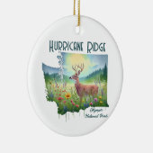 Hurricane Ridge Nationalpark Souvenir Geschenk Keramik Ornament (Rechts)