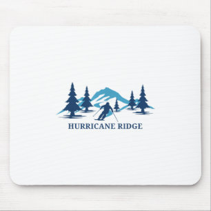 Hurricane Ridge Washington Ski Resort Skifahrer Mousepad