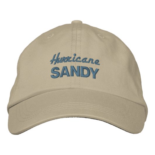 HURRICANE SANDY BESTICKTE BASEBALLKAPPE (Vorderseite)