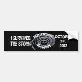 Hurricane Sandy Bumper Sticker Autoaufkleber (Vorne)