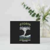 Hurricane Storm Chaser Tornado Chasing Wind Gift Postkarte (Stehend Vorderseite)