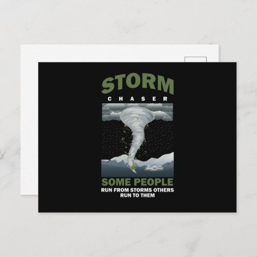 Hurricane Storm Chaser Tornado Chasing Wind Gift Postkarte (Vorne/Hinten)