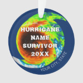 HURRICANE ÜBERLEBENSBEZEICHNUNG Personalisiert Ornament (Vorderseite)