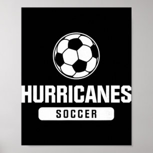 Hurricanes Fußball für Grundschule, Mittelschule u Poster