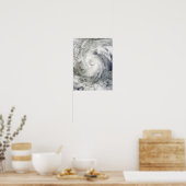 Hurrikan Alex über dem Western Golf von Mexiko Poster (Küche)