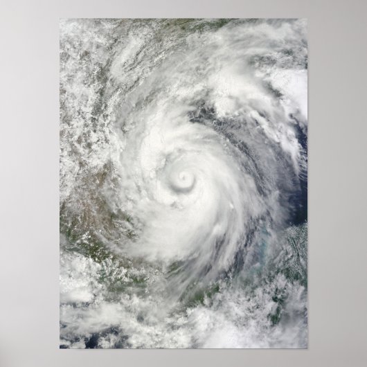 Hurrikan Alex über dem Western Golf von Mexiko Poster (Vorne)