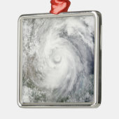 Hurrikan Alex über dem Western Golf von Mexiko Silbernes Ornament (Links)