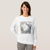 Hurrikan Alex über dem Western Golf von Mexiko T-Shirt (Vorne ganz)