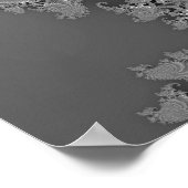 Hurrikan an der grauen Spitze Poster (Ecke)