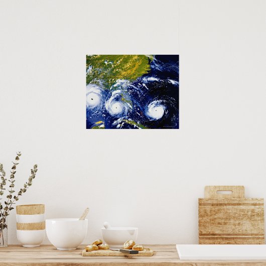 Hurrikan Andrew Poster (Küche)