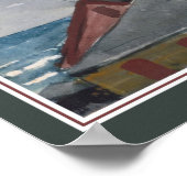"Hurrikan" auf den Bahamas von Winslow Homer Poster (Ecke)
