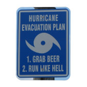 Hurrikan-Bier-Plan Magnet (Vertikal)