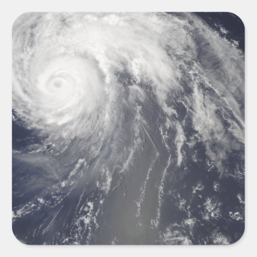 Hurrikan Bill von Bermuda Quadratischer Aufkleber (Vorderseite)