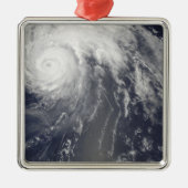 Hurrikan Bill von Bermuda Silbernes Ornament (Vorne)