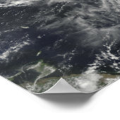 Hurrikan Bill von den kleineren Antillen Poster (Ecke)