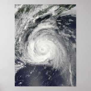 Hurrikan Bill vor der Ostküste Poster