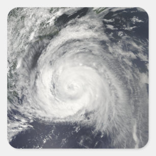 Hurrikan Bill vor der Ostküste Quadratischer Aufkleber