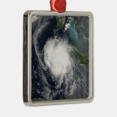 Hurrikan Charley 2 Silbernes Ornament (Rechts)