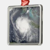 Hurrikan Charley 2 Silbernes Ornament (Links)