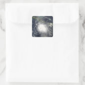 Hurrikan Charley Quadratischer Aufkleber (Tasche)