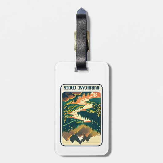 Hurrikan Creek Arkansas Colors Gepäckanhänger (Rückseite vertikal)