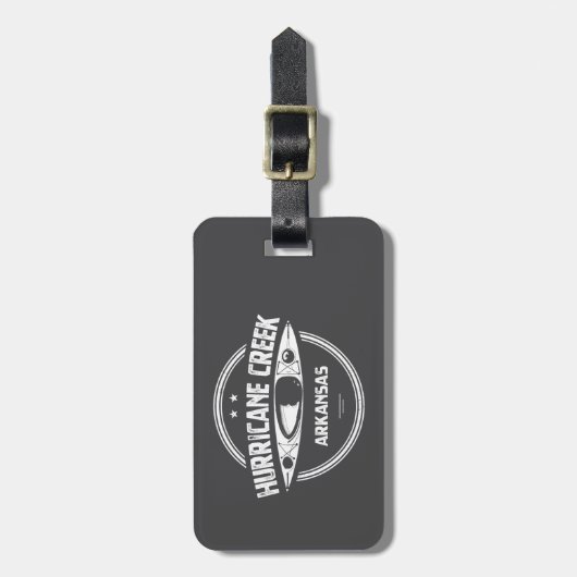 Hurrikan Creek Arkansas Kayaking Gepäckanhänger (Vorderseite vertikal)