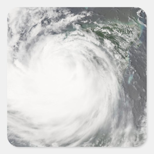 Hurrikan Dean 2 Quadratischer Aufkleber (Vorderseite)