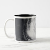 Hurrikan Dean im Atlantik und in der Karibik Zweifarbige Tasse (Links)