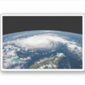 Hurrikan Dorian über dem Atlantischen Ozean. Aufkleber (Vorderseite)