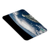 Hurrikan Dorian über dem Atlantischen Ozean. Magnet (Rechte Seite)