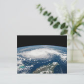 Hurrikan Dorian über dem Atlantischen Ozean. Postkarte (Stehend Vorderseite)