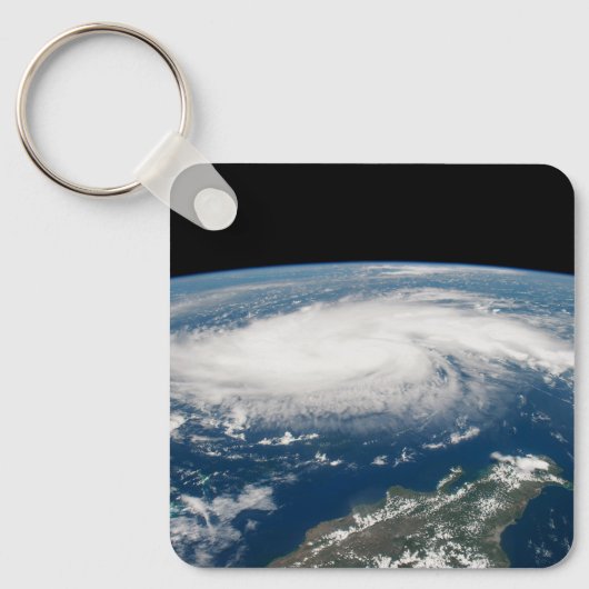 Hurrikan Dorian über dem Atlantischen Ozean. Schlüsselanhänger (Vorderseite)