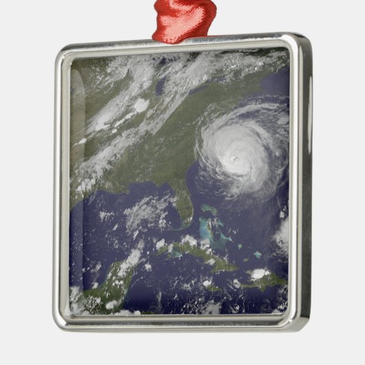 Hurrikan Earl 4 Silbernes Ornament (Links)