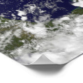 Hurrikan Earl Poster (Ecke)