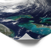 Hurrikan Earl weidet die Küste von North Carolina Poster (Ecke)