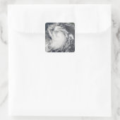 Hurrikan Elida Quadratischer Aufkleber (Tasche)