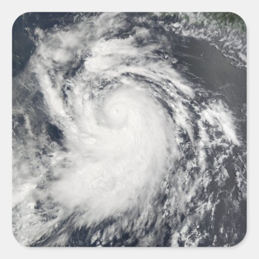 Hurrikan Elida Quadratischer Aufkleber (Vorderseite)