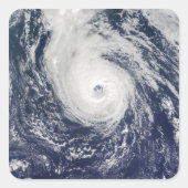 Hurrikan Epsilon Quadratischer Aufkleber (Vorderseite)