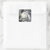 Hurrikan Felix 3 Quadratischer Aufkleber (Tasche)